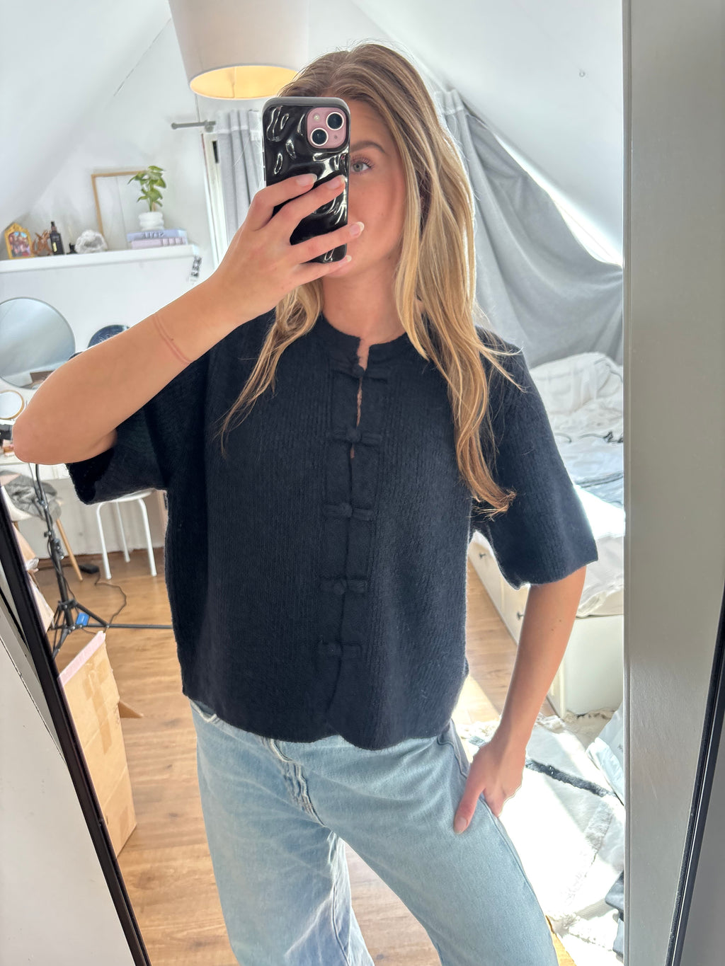Kitty top blauw
