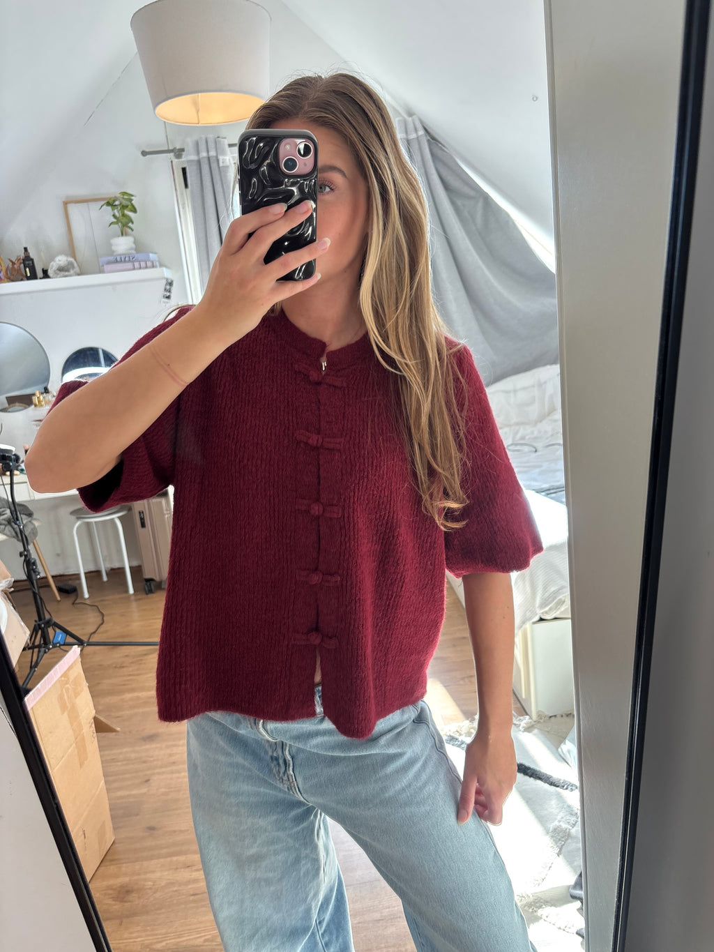 Kitty top rood