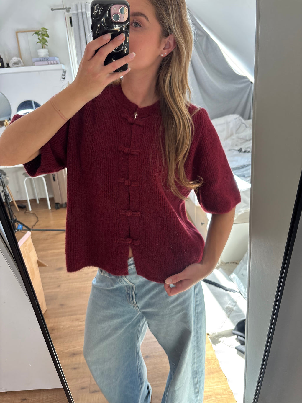 Kitty top rood