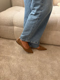 Ballerines en daim taupe