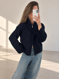 Gilet zippé en tricot