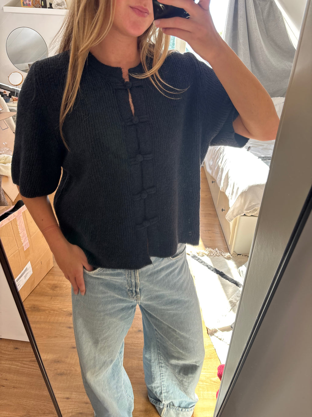 Kitty top blauw
